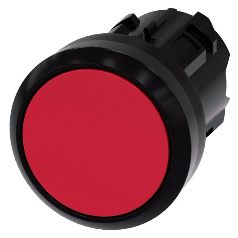 Pulsador rasante rojo SIRIUS  plástico IP69K S/contactos